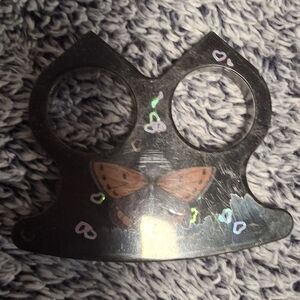 Black Butterfly Knuckle Ring